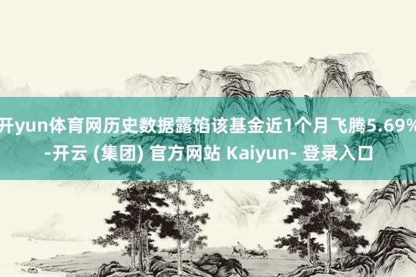 开yun体育网历史数据露馅该基金近1个月飞腾5.69%-开云 (集团) 官方网站 Kaiyun- 登录入口