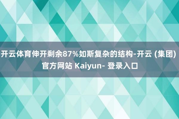 开云体育伸开剩余87%如斯复杂的结构-开云 (集团) 官方网站 Kaiyun- 登录入口