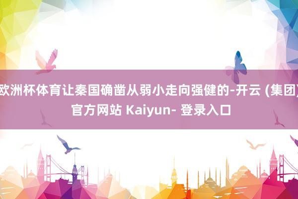 欧洲杯体育让秦国确凿从弱小走向强健的-开云 (集团) 官方网站 Kaiyun- 登录入口